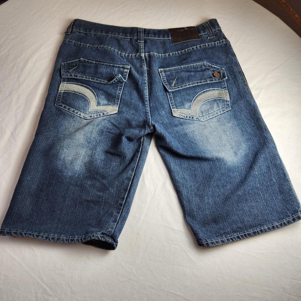 UT Sports Mens Blue Denim Jeans Shorts Jorts Baggy Skater Y2K Vintage Size 38